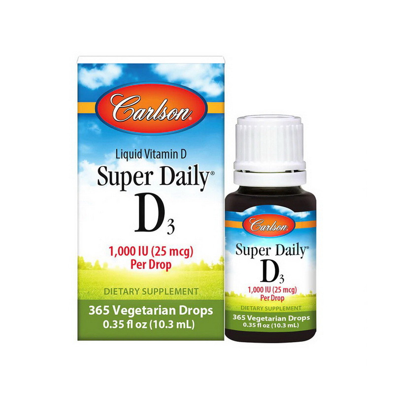 

Витамин Д3 Carlson Labs Super Daily D3 Liquid 1000 iu (10,3 ml)