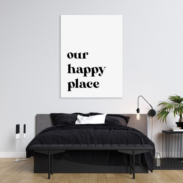 

Картина на холсте Для дома Happy Place 110х150 см.