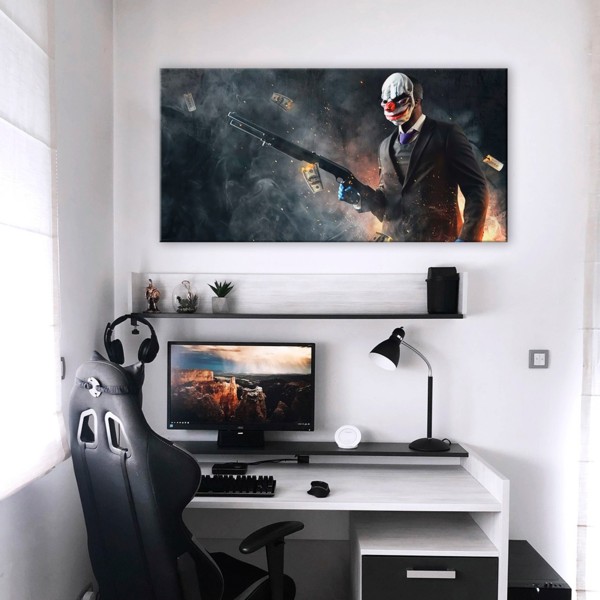 

Картина на холсте Игры Payday 90х180 см.