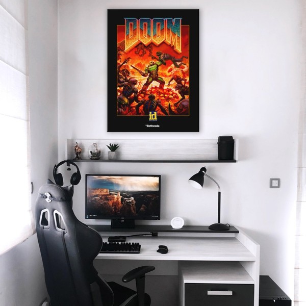 

Картина на холсте Игры Doom 110х150 см.