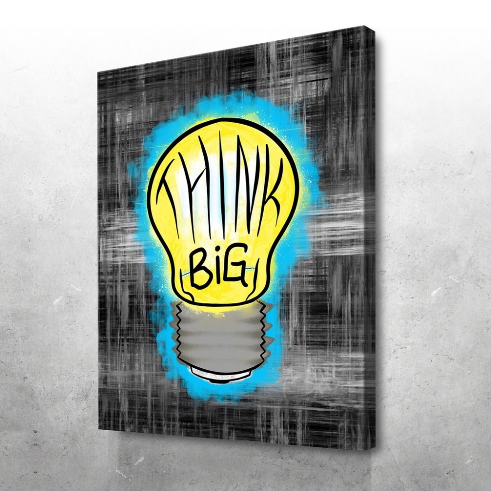 

Картина на холсте Мотивация Think Big 110х150 см.