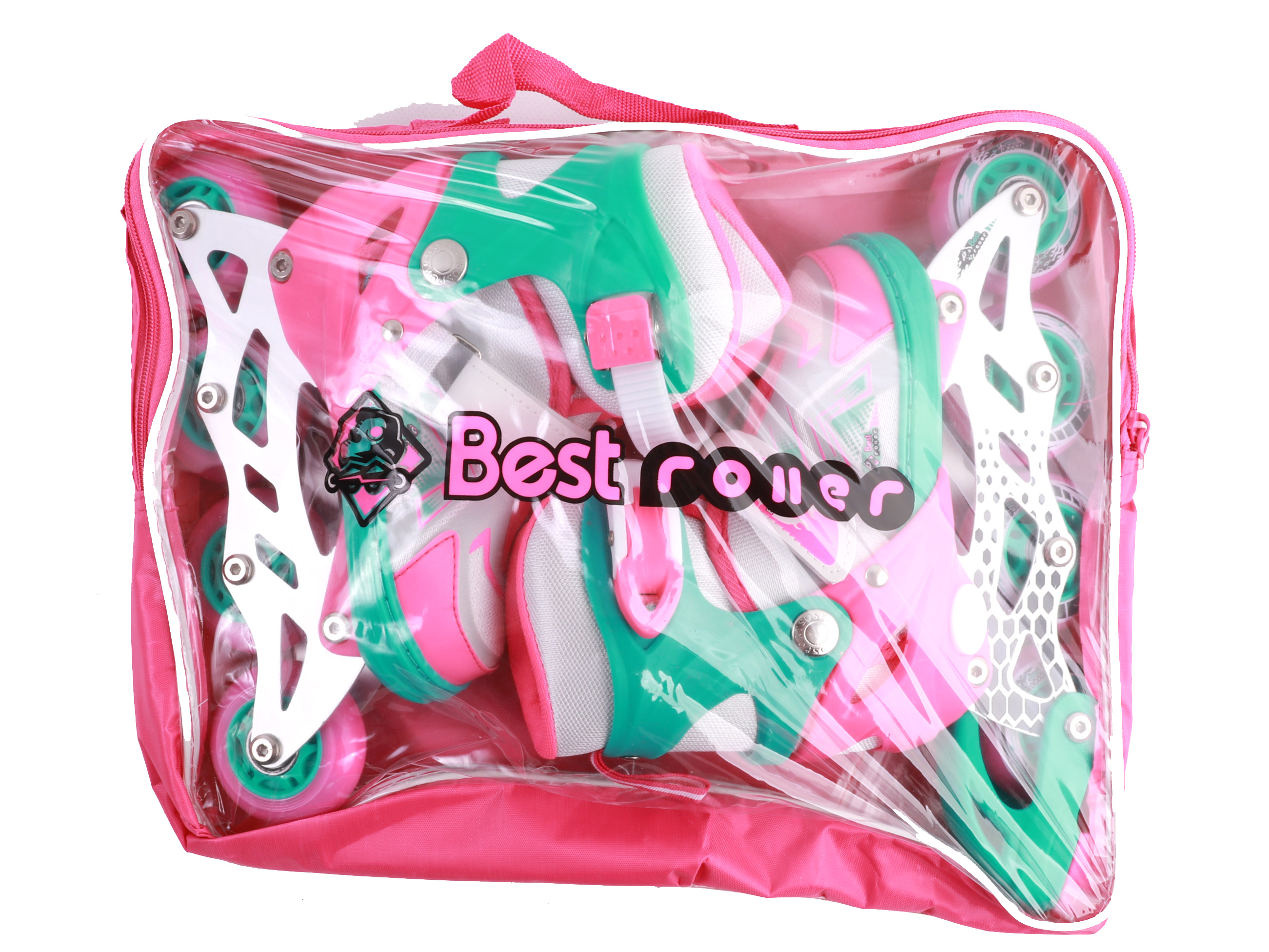 

Ролики Best Roller /размер 30-33/ цвет – БИРЮЗОВЫЙ колёса PU, 4033-S