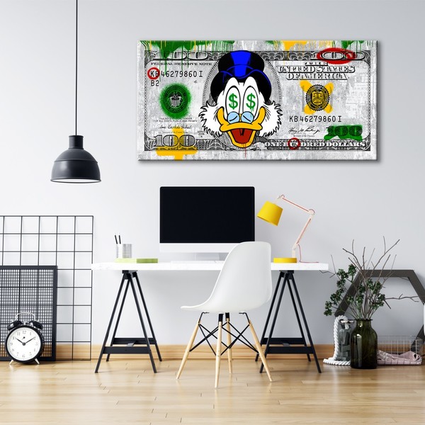 

Картина на холсте Деньги Scroodge 90х180 см.