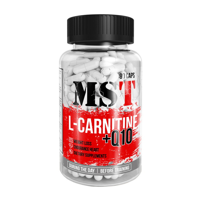 

L-карнитин (тартрат) + Коэнзим Q10 МСТ / MST L-Carnitine + Q10 90 caps / капсул