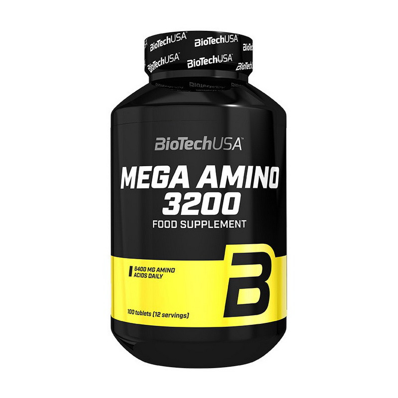 

Аминокислоты Мега Амино Биотеч / BioTech Mega Amino 3200 100 tabs / таблеток