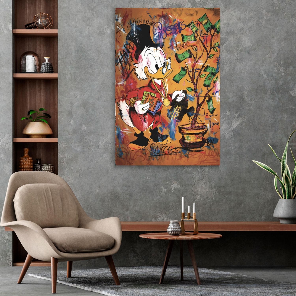 

Картина на холсте Деньги Scroodge Money Tree 110х150 см.