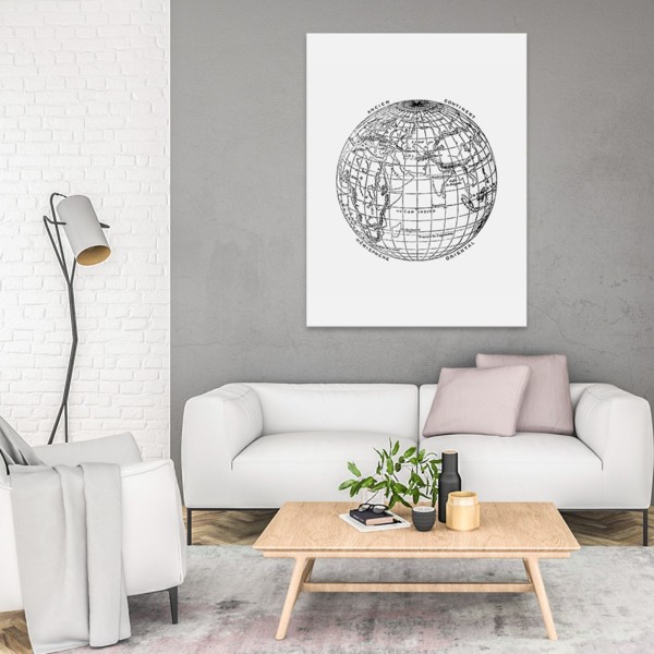 

Картина на холсте Для дома The Globe 110х150 см.