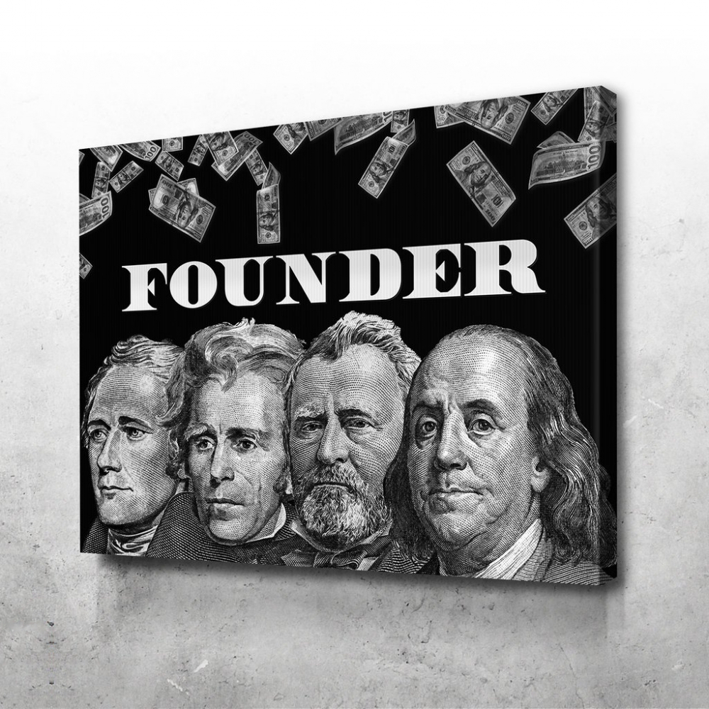 

Картина на холсте Мотивация Founder 90х120 см.