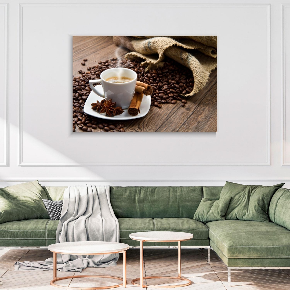 

Картина на холсте Для кухни Aroma Of Coffee 50х65 см.