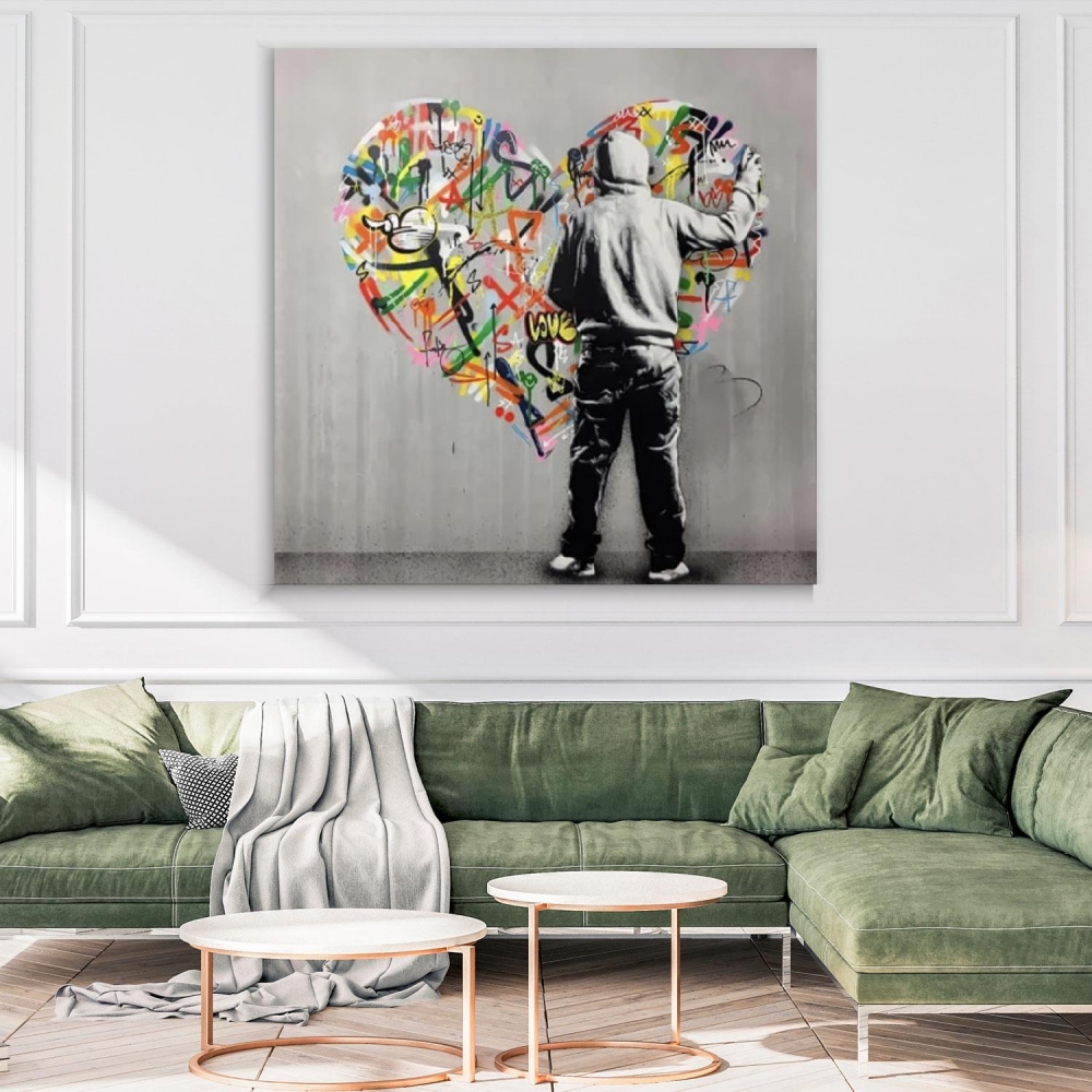 

Картина на холсте Урбан Арт Behind The Love 50х50 см.