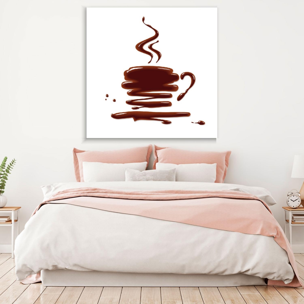 

Картина на холсте Для кухни Chocolate Cup 100х100 см.