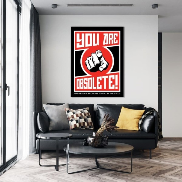 

Картина на холсте Мотивация Obsolete 110х150 см.