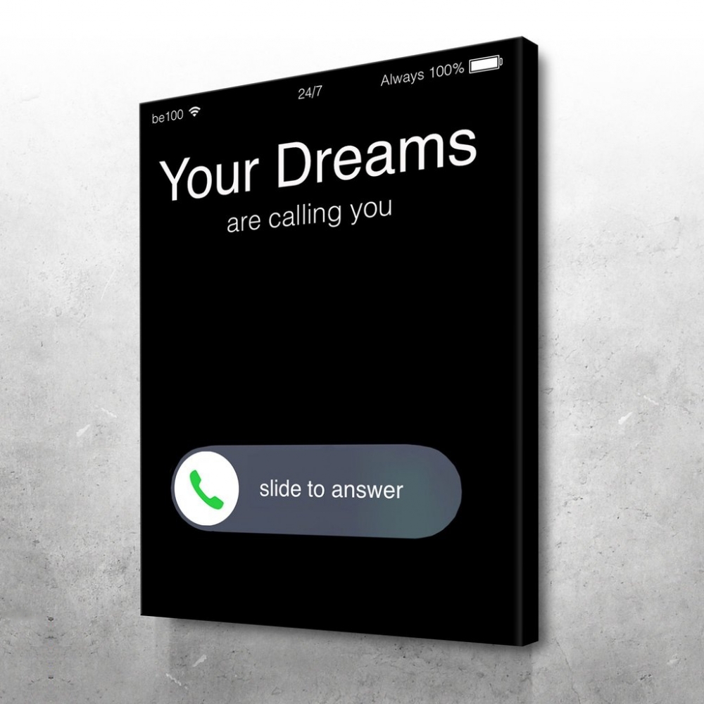 

Картина на холсте Мотивация Dreams Calling 90х120 см.