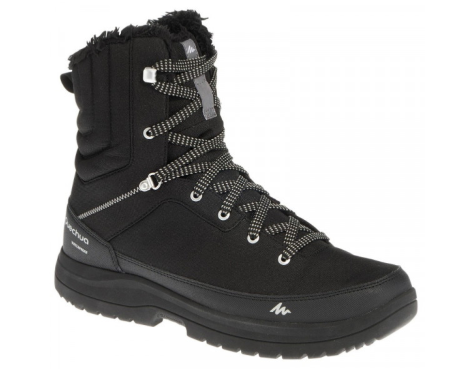 

Зимние высокие утеплённые мужские ботинки QUECHUA 100 HIGH WARM 41/27 см Black
