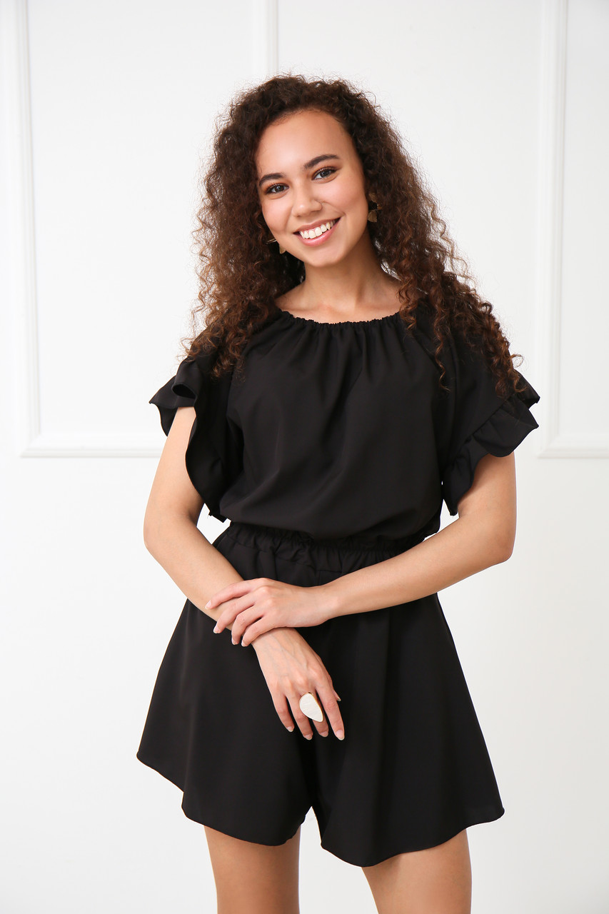 

Летний комбинезон Fashion Girl "Mateo" - черный, Летний комбинезон Fashion Girl "Mateo" 42-44 черный