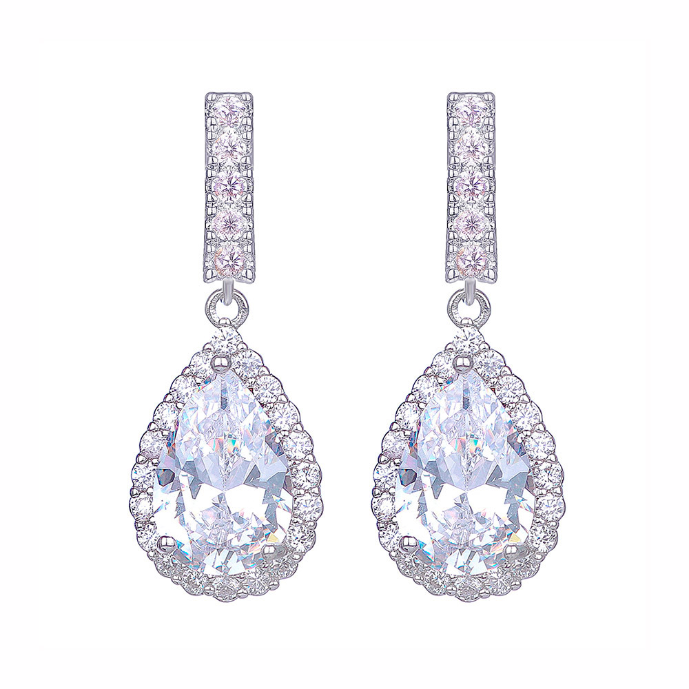 

Серьги Изящная капля DiaDemaGrand Серебряный с белым камнем (101980-15-2)