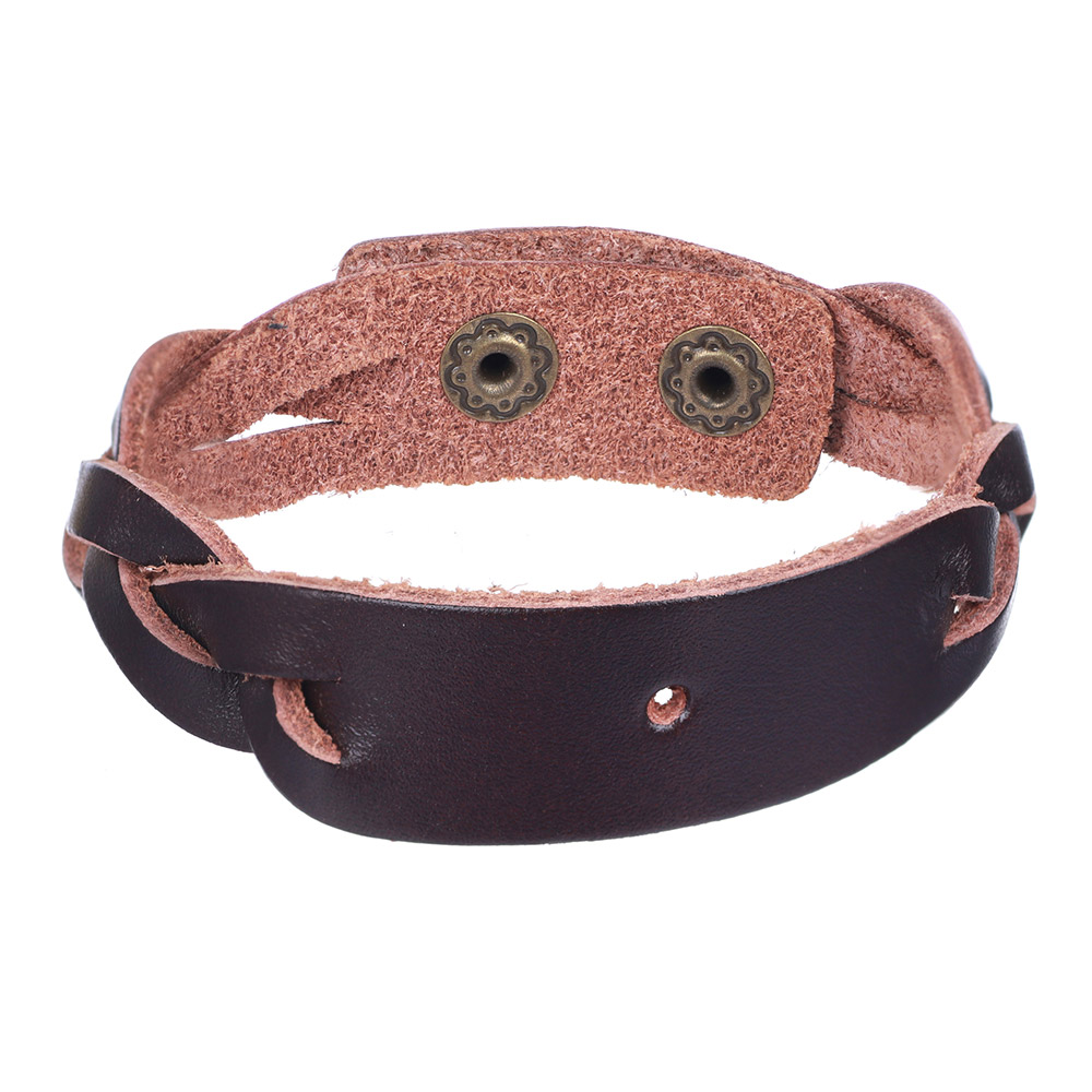 

Браслет косичка из кожи Уосп DiaDemaGrand Коричневый (101916-9)