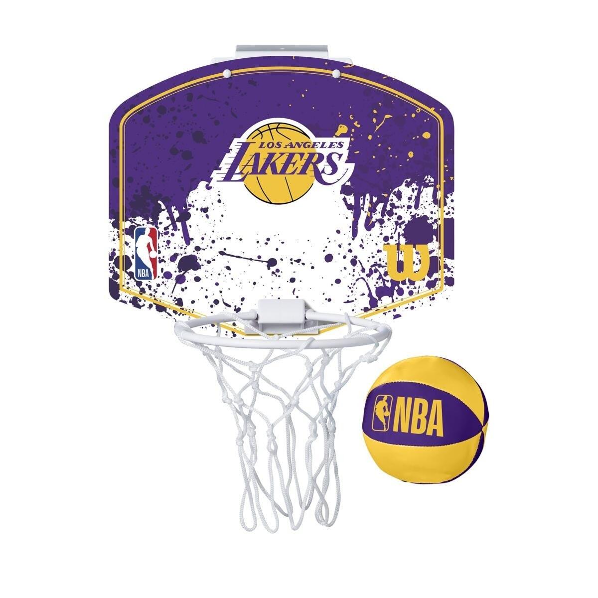 

Навесное баскетбольное мини-кольцо Wilson NBA Team Mini Hoop(WTBA1302LAL - Los Angeles Lakers) MISC