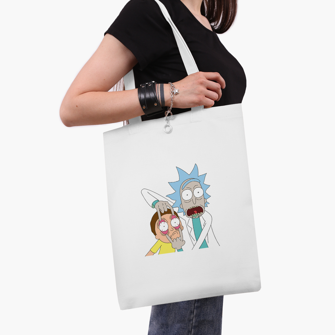 

Эко сумка шоппер Рик и Морти (Rick and Morty) (9227-2082) 41x35 см Белый