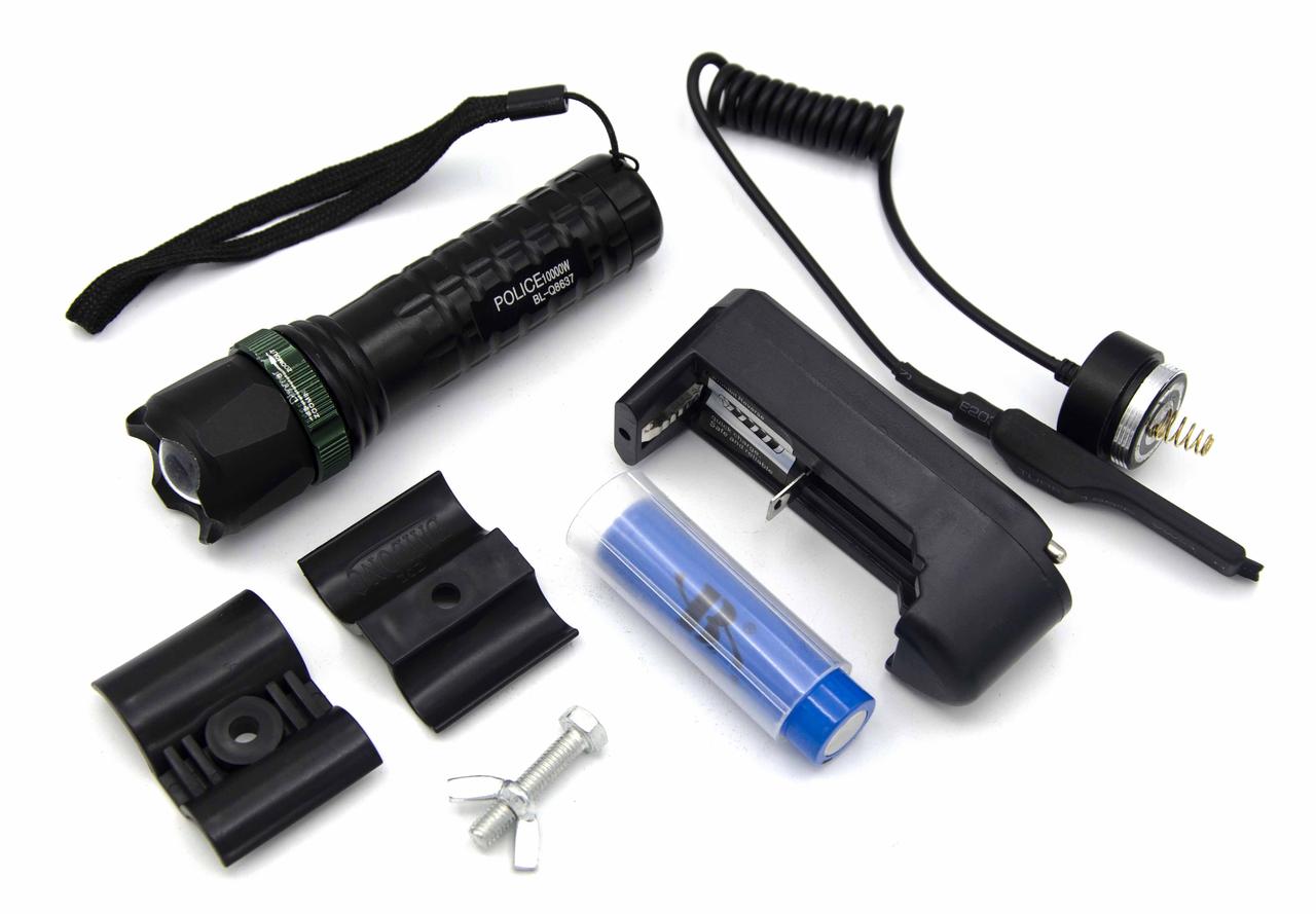 

Фонарь Police Bailong BL-Q8637 Zoom/XPE/Крепление под ружье (t3876)