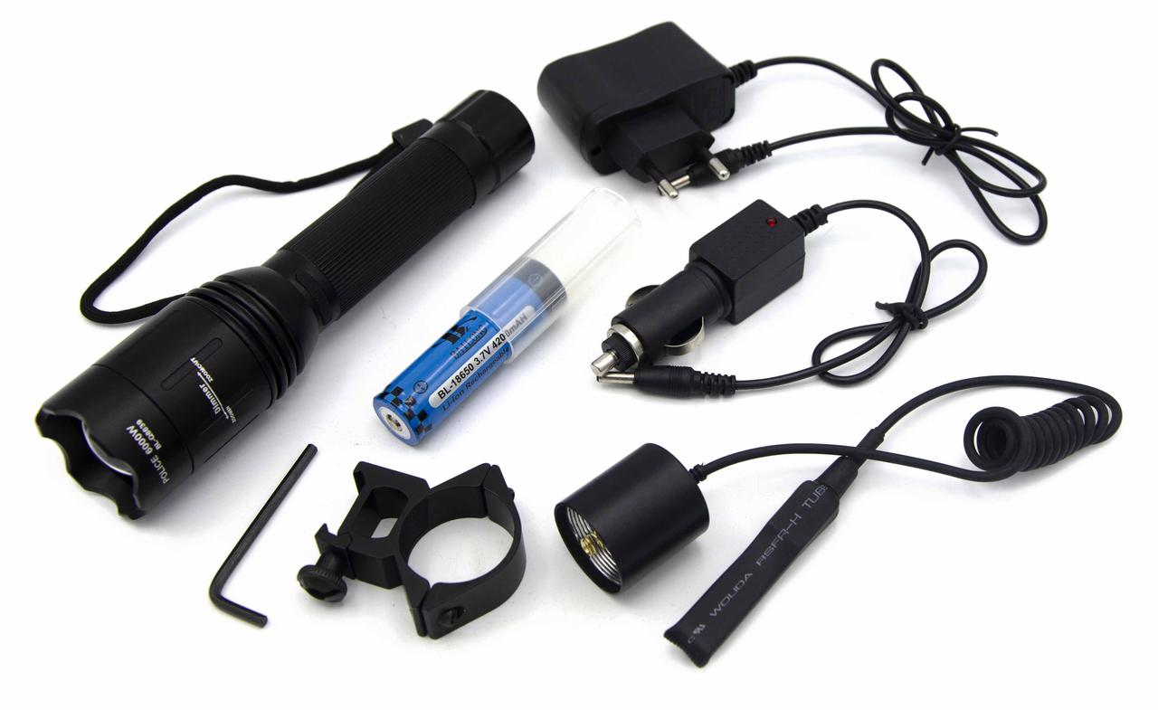 

Фонарь Bailong BL-Q8639 Zoom/XPE/Крепление под ружье (t3880)