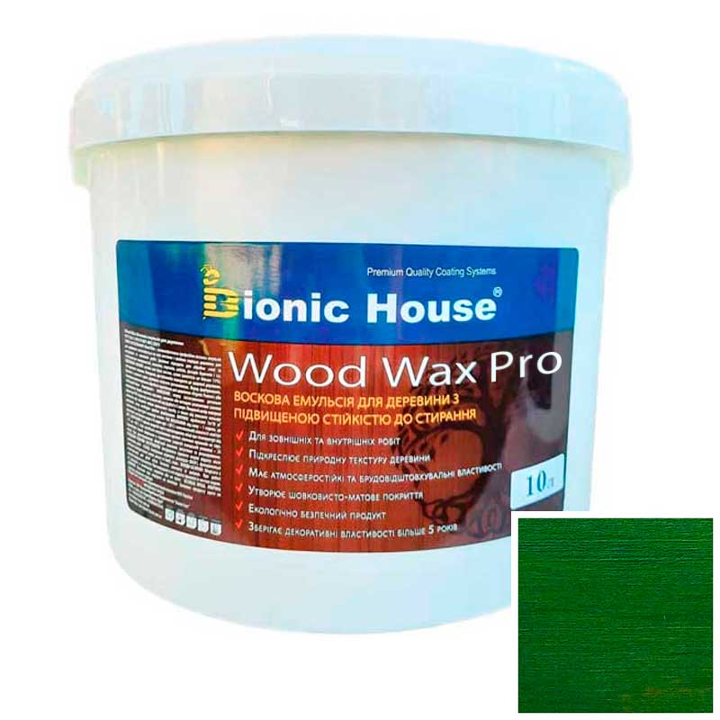 

Краска для дерева WOOD WAX PRO безцветная база Bionic-House 10л Кипарис