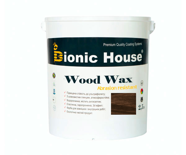 

Краска для дерева WOOD WAX Bionic-House 2,5л Палисандр А111