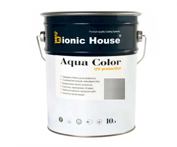 

Краска для дерева Bionic-House Aqua Color UV-protect 10л Белый Мрамор