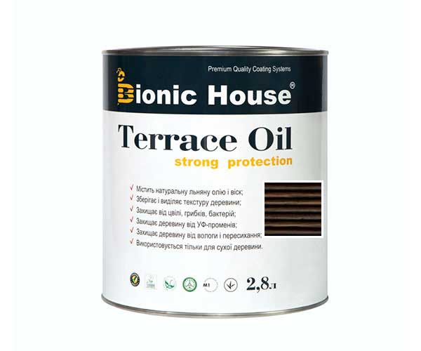 

Масло для терасс Bionic-House 2,8л Черный