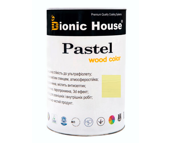 

Краска для дерева PASTEL Wood Color Bionic-House 0,8л Фисташковый Р211