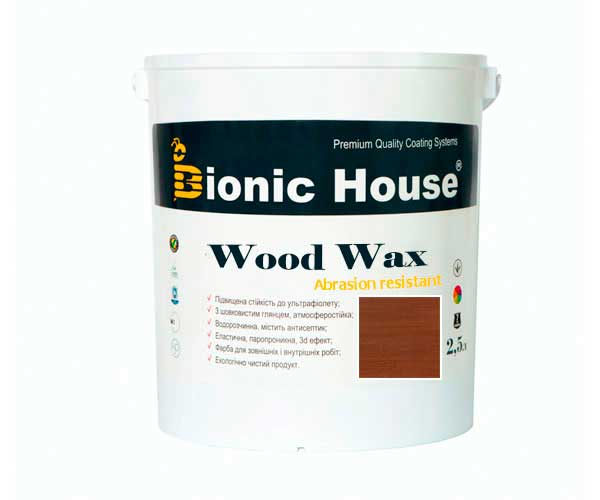 

Краска для дерева WOOD WAX Bionic-House 2,5л Каштан