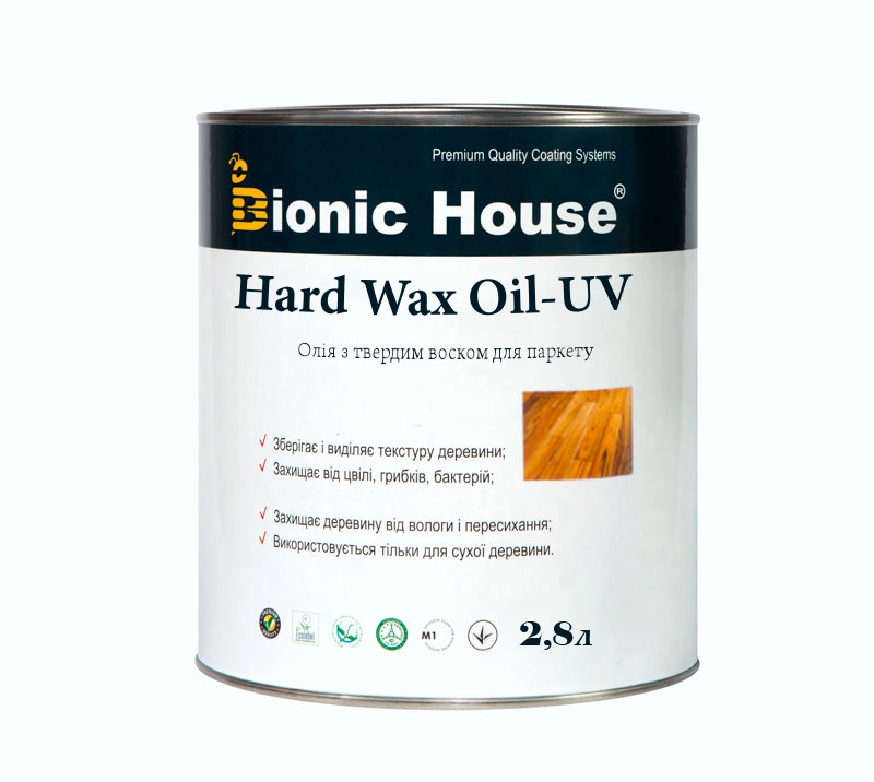 

Масло для пола с твердым воском и УФ-фильтром HardWax Oil UV 2,8л Бесцветный