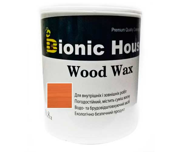 

Краска для дерева WOOD WAX Bionic-House 0,8л Рябина