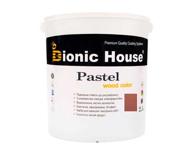 

Краска для дерева PASTEL Wood Color Bionic-House 2,5л Сакура