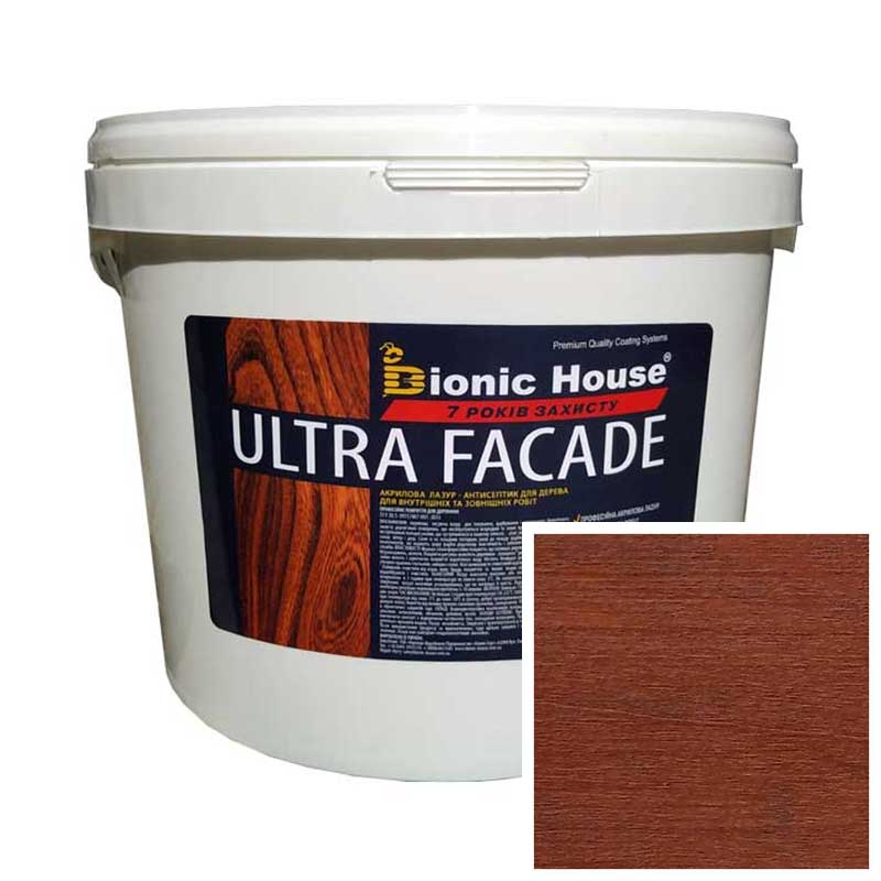 

Краска для дерева фасадная, длительного срока службы ULTRA FACADE 10л Марсала