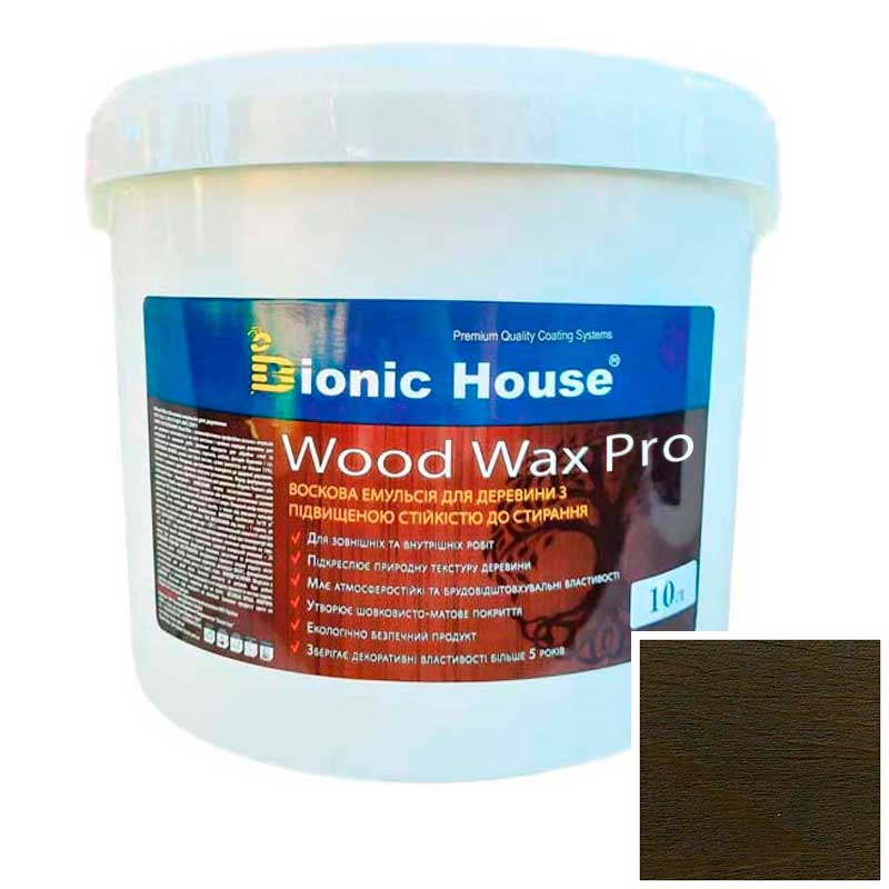 

Краска для дерева WOOD WAX PRO безцветная база Bionic-House 10л Антрацит