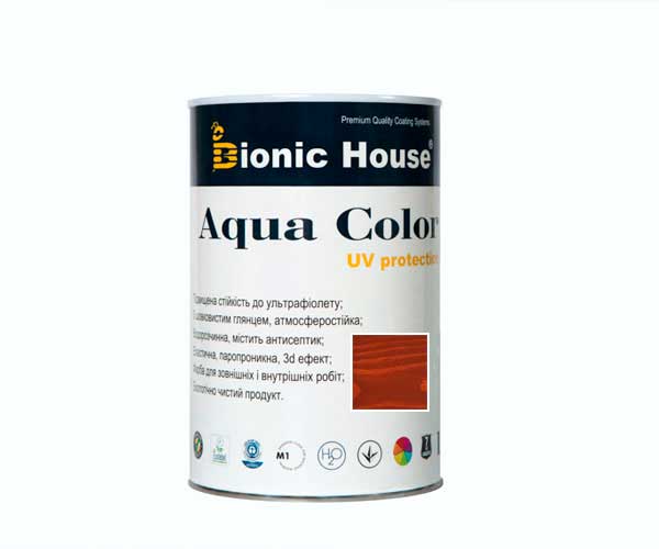 

Краска для дерева Bionic-House Aqua Color UV-protect 0,8л Тик