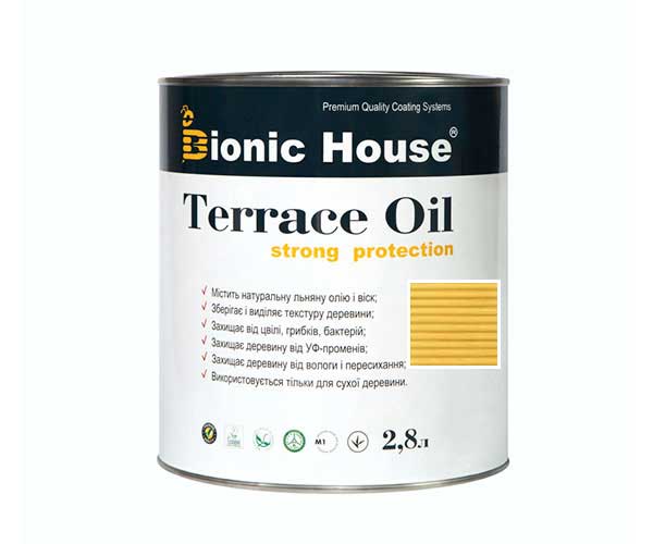 

Масло для терасс Bionic-House 2,8л Светлый Дуб