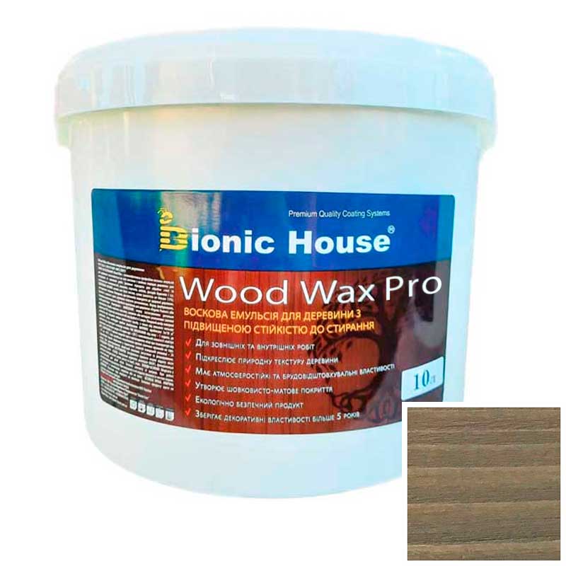 

Краска для дерева WOOD WAX PRO безцветная база Bionic-House 10л Ольха