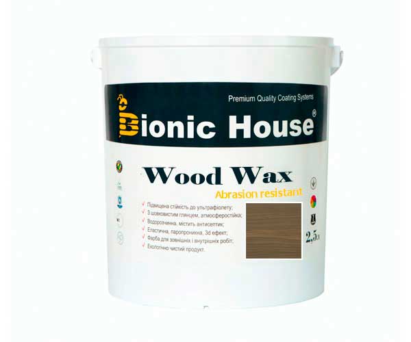 

Краска для дерева WOOD WAX Bionic-House 2,5л Хаки