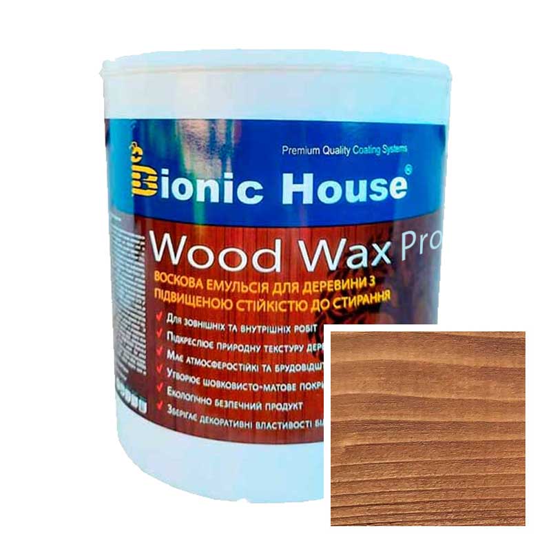 

Краска для дерева WOOD WAX PRO безцветная база Bionic-House 2,5л Золотой Орех