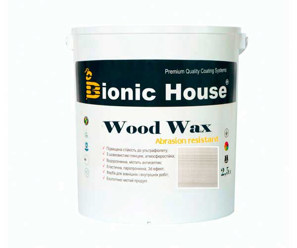 

Краска для дерева WOOD WAX Bionic-House 2,5л Белый дуб
