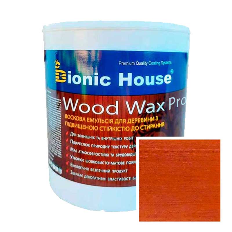 

Краска для дерева WOOD WAX PRO безцветная база Bionic-House 2,5л Махагон