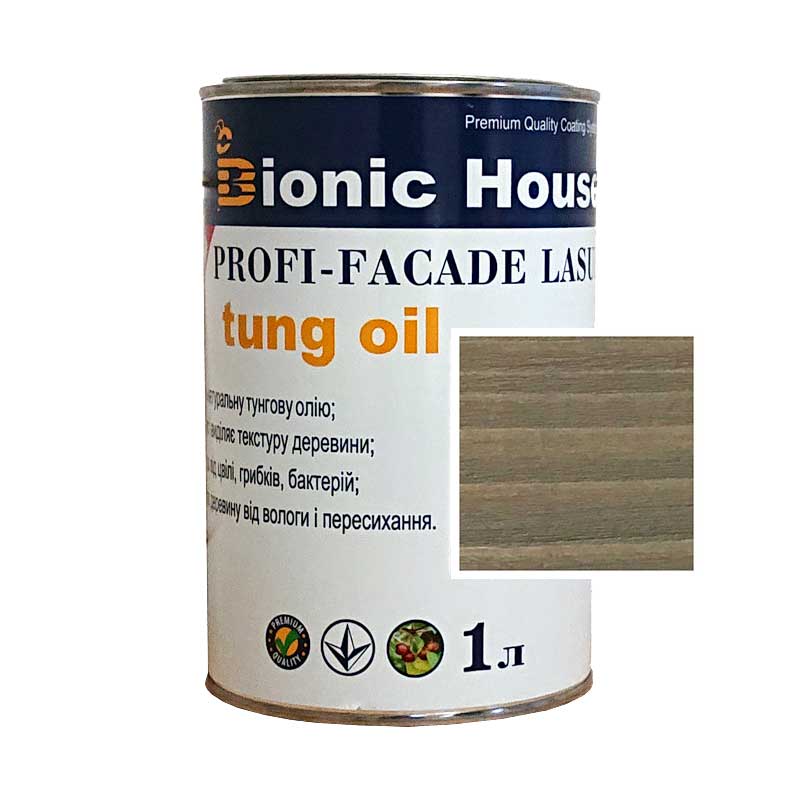 

Краска для дерева PROFI-FACADE LASUR tung oil 1л Ольха
