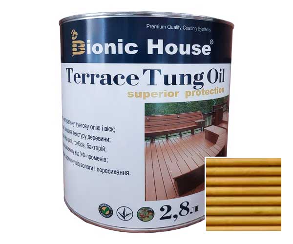 

Масло для терасс ТУНГОВОЕ Bionic-House 2,8л Дуб