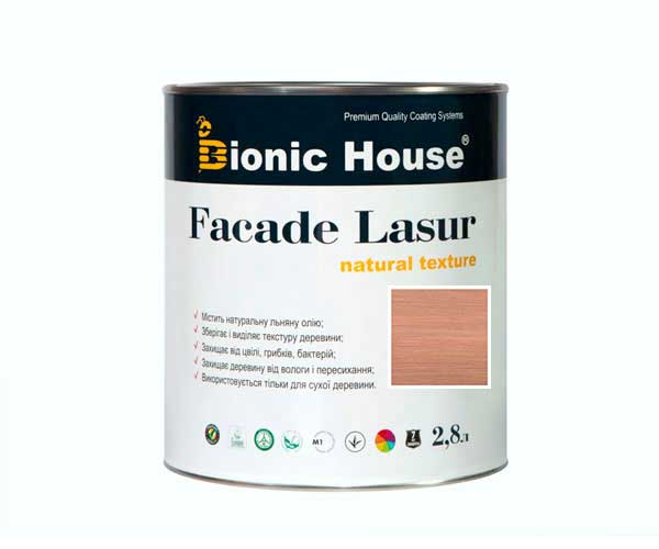 

Краска для дерева FACADE LASUR Bionic-House 2,8л Индиго