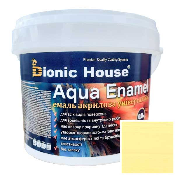 

Краска-эмаль для дерева Bionic-House Aqua Enamel 0,8л Цитрус