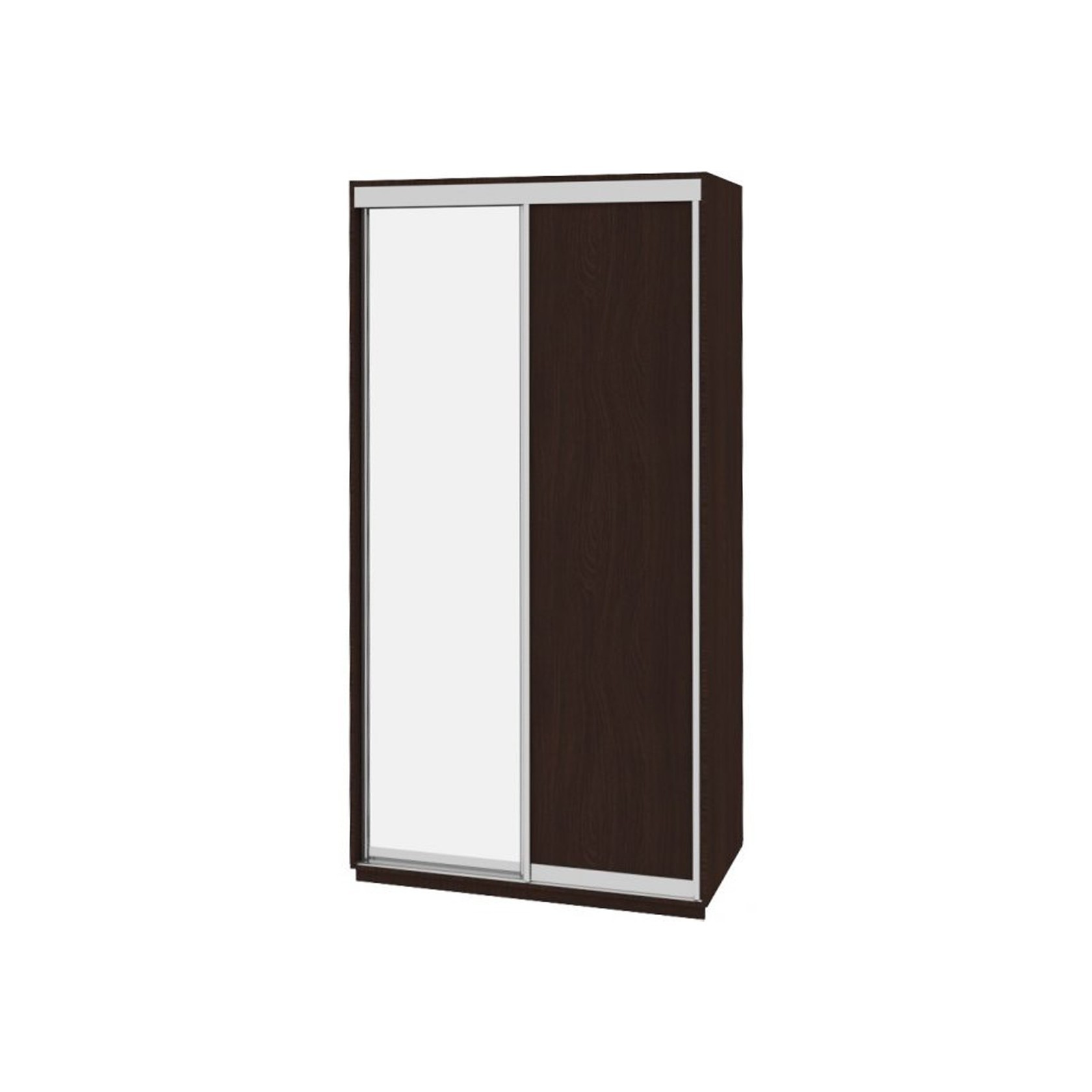 

Шкаф-купе Виват — 2 двери (ДОМ) ДСП + Зеркало-Венге 140x60x220