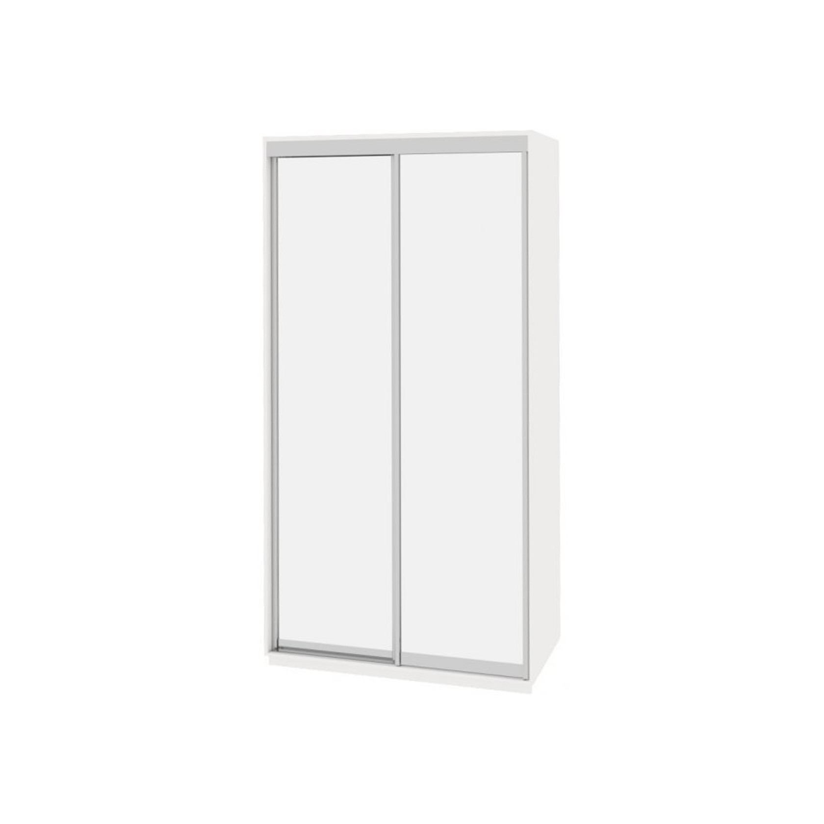 

Шкаф-купе Виват — 2 двери (ДОМ) Зеркало-Белый 140x60x220