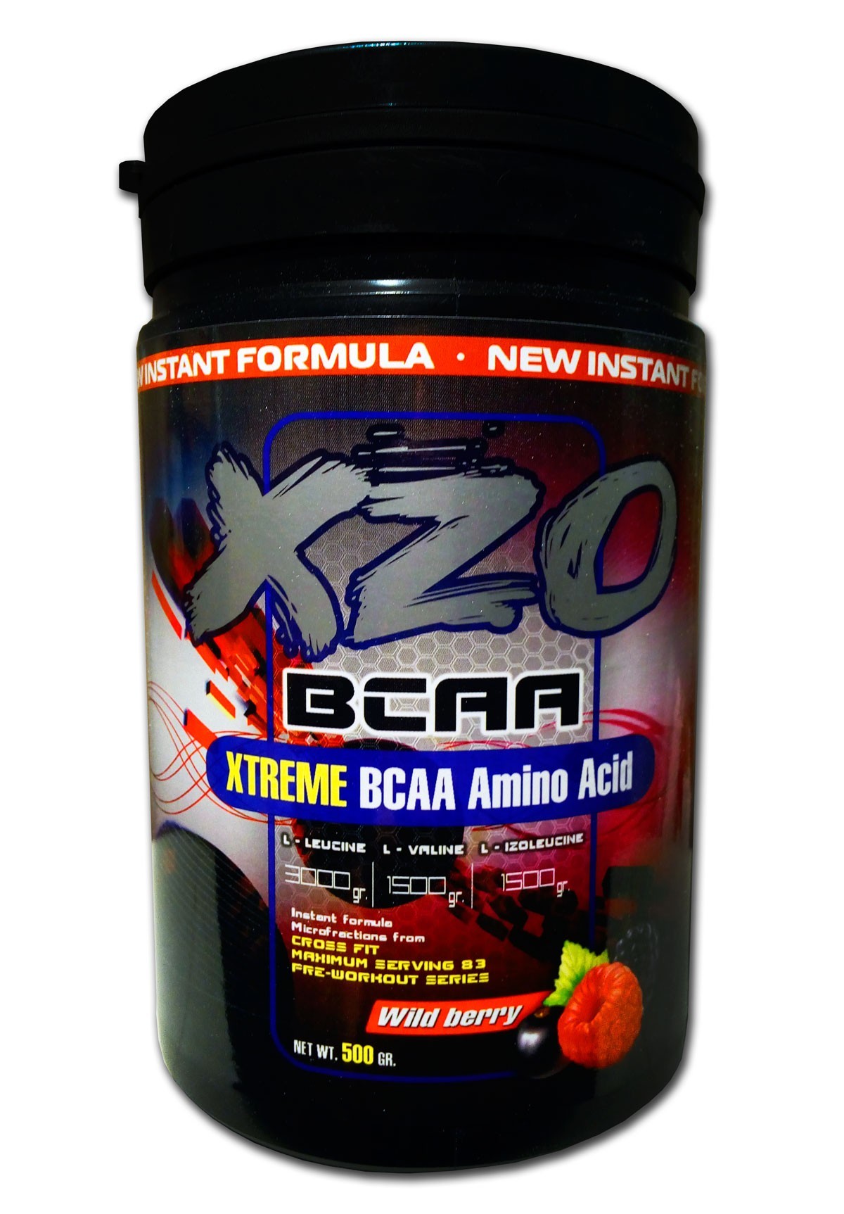

Аминокислоты ВСАА 2:1:1 XZO Nutrition Xtreme BCAA Amino Acid 500 г Лесная ягода